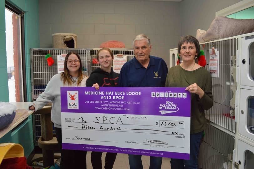 Alberta Royal Elks Community Support Check Presentation