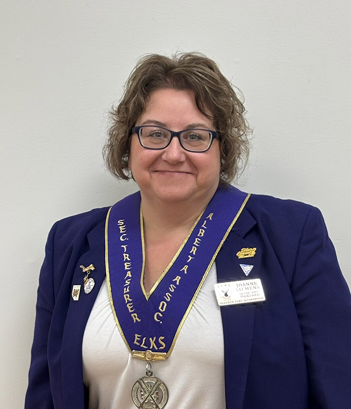 Alberta Elks Secretary Treasurer, Sickness & Distress Joanne Siemens